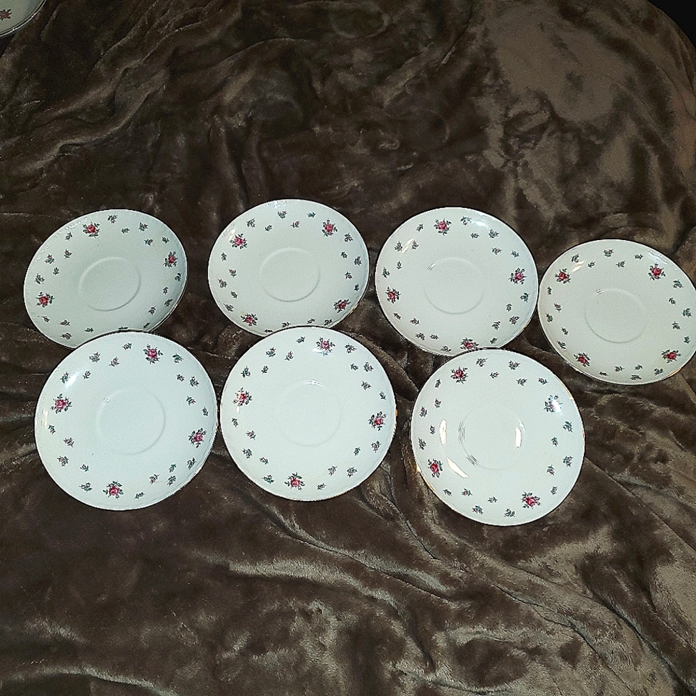 VINTAGE,Homer Laughlin Rambler Rose, Saucer,1951.